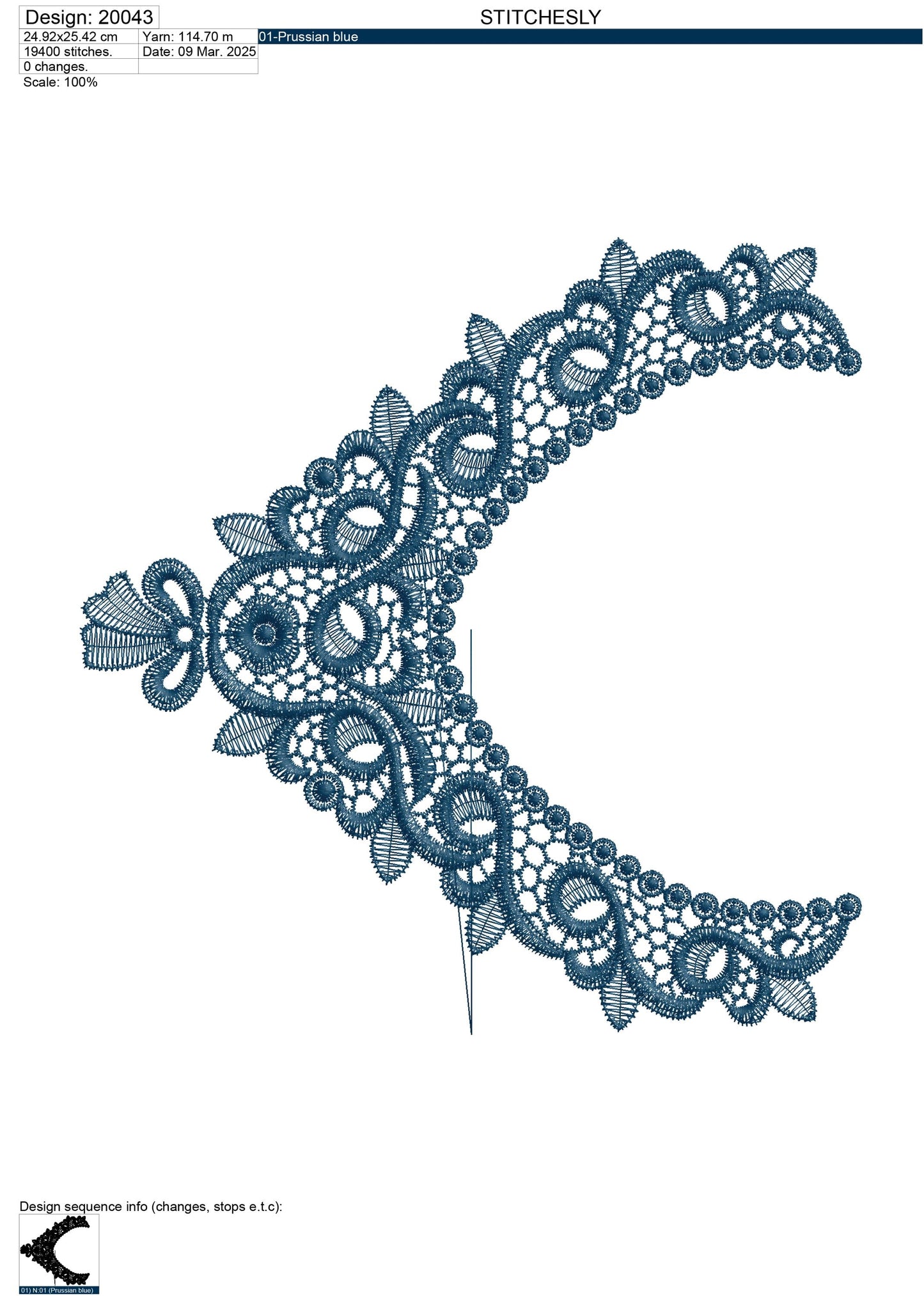 Modern Embroidery Design for Hoop – PES, DST, VP3, HUS | Instant Download Machine Stitch File - 20043