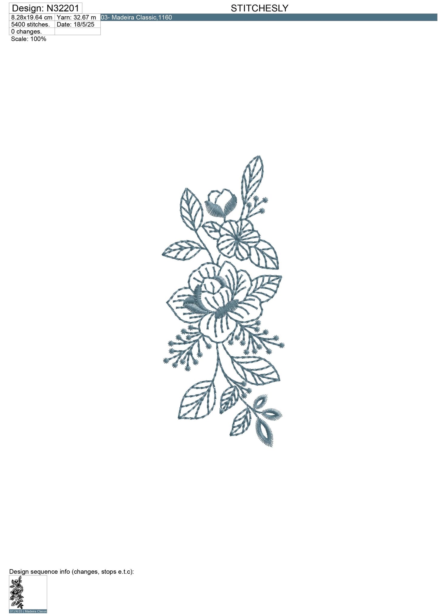 Modern Embroidery Design for Hoop – PES, DST, VP3, HUS | Instant Download Machine Stitch File - N32201
