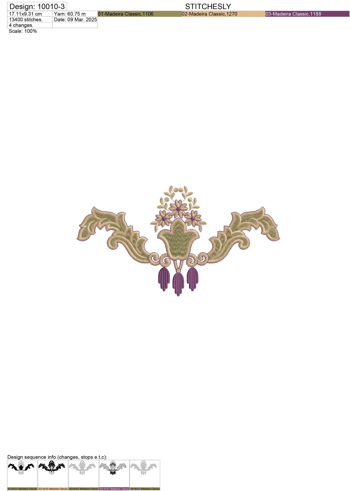 Modern Embroidery Design for Hoop – PES, DST, VP3, HUS | Instant Download Machine Stitch File - 10010