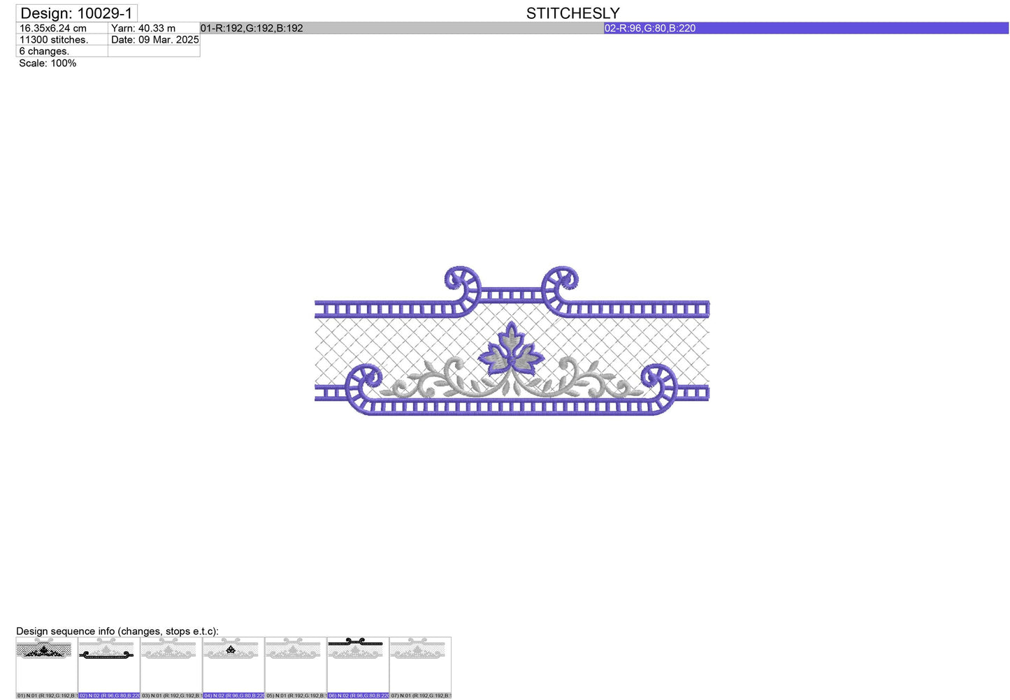 Modern Embroidery Design for Hoop – PES, DST, VP3, HUS | Instant Download Machine Stitch File - 10029