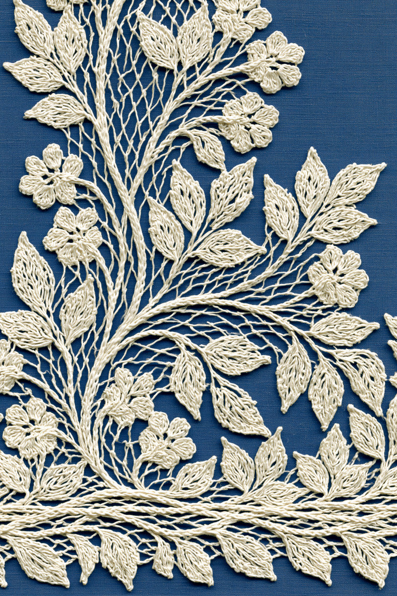 Irish Crochet Vine Border Crochet from Crochet Lace Borders & Edgings Book 2, a digital embroidery design reference for machine embroidery designs, embroidery patterns and border and edge embroidery.