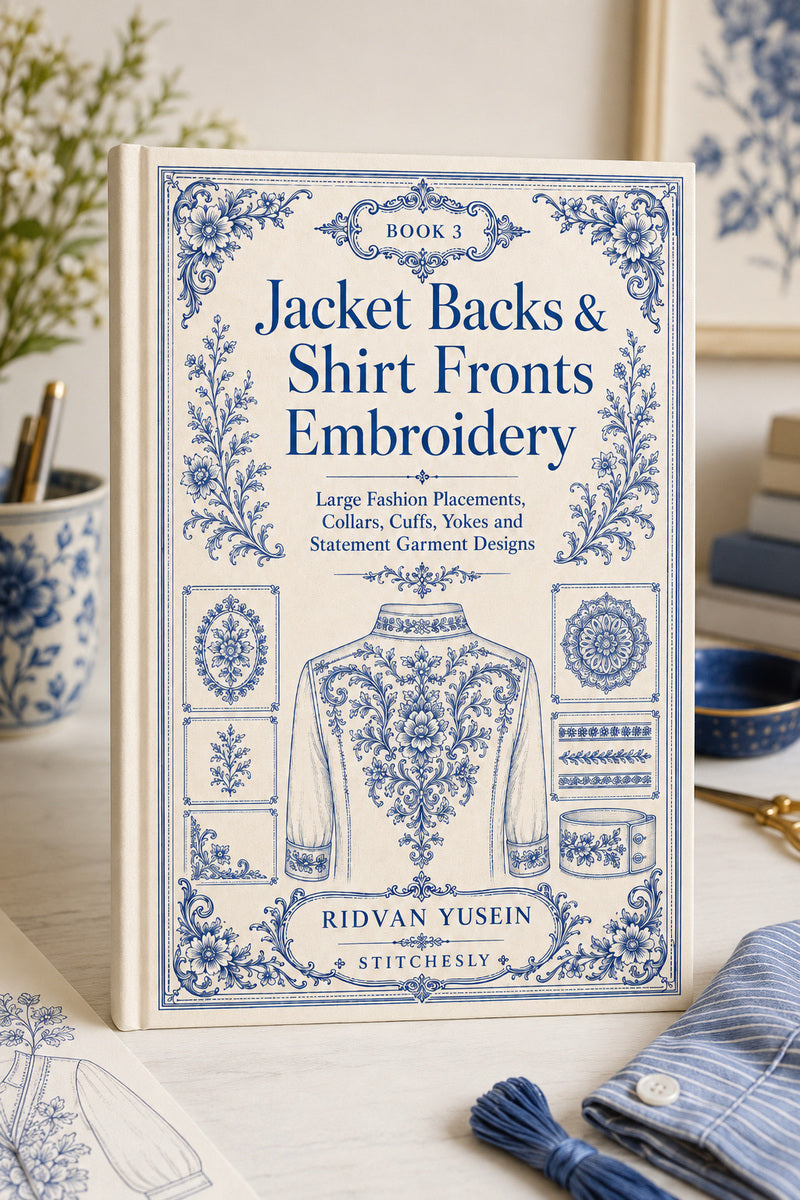Jacket Backs And Shirt Fronts Embroidery 3 Book 02 from Jacket Backs & Shirt Fronts Embroidery Book 3, a digital embroidery design reference for machine embroidery designs, embroidery patterns and garment placement ideas.