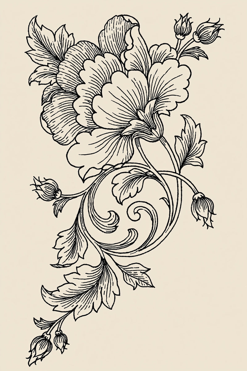 Jacobean And 05 from Jacobean & Crewel Embroidery Book 1, a digital embroidery design reference for machine embroidery designs, embroidery patterns and embroidery design reference.