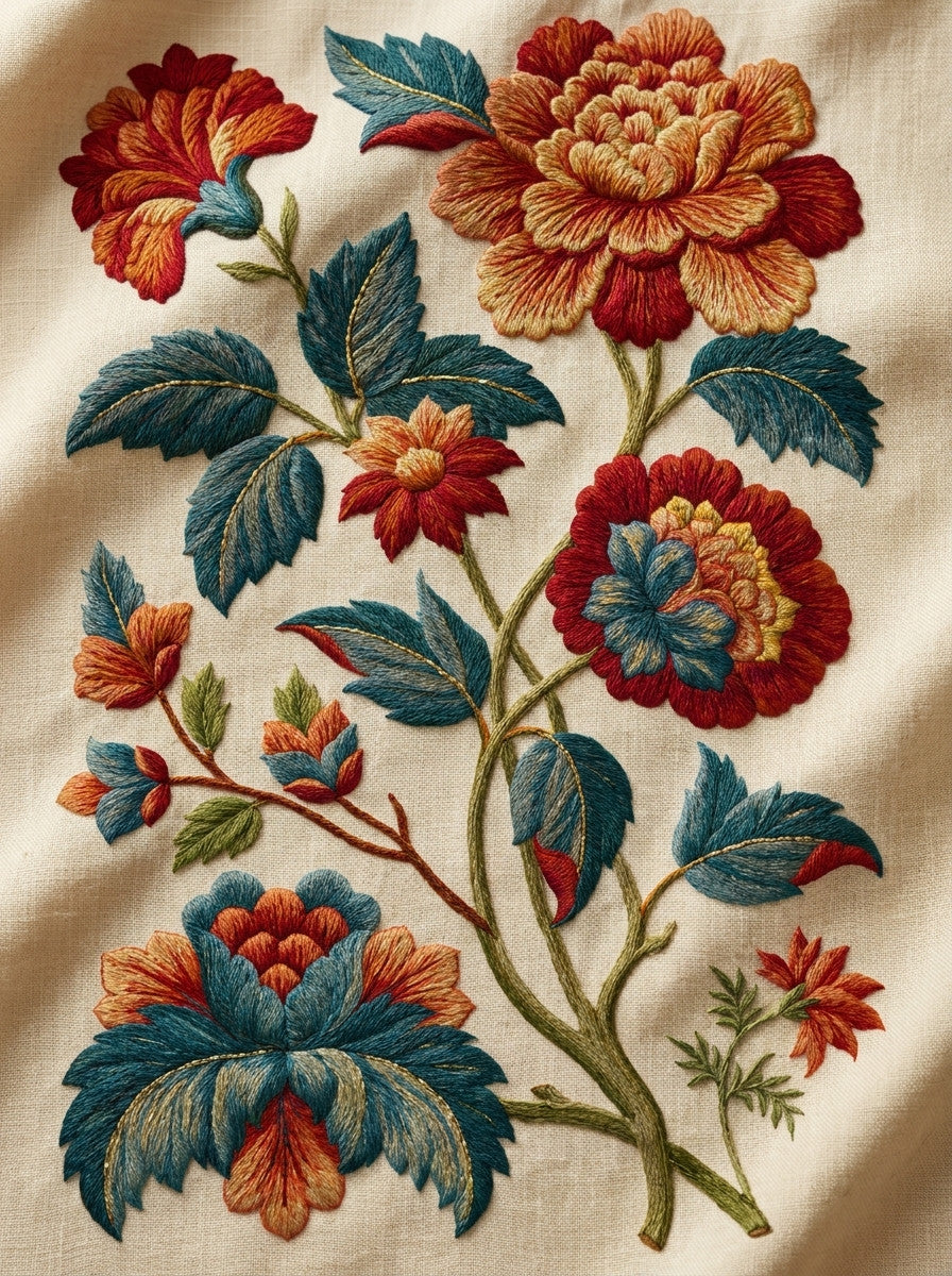 Jacobean Fashion Placement Set from Jacobean & Crewel Embroidery Book 4, a digital embroidery design reference for machine embroidery designs, embroidery patterns and lace and broderie details.