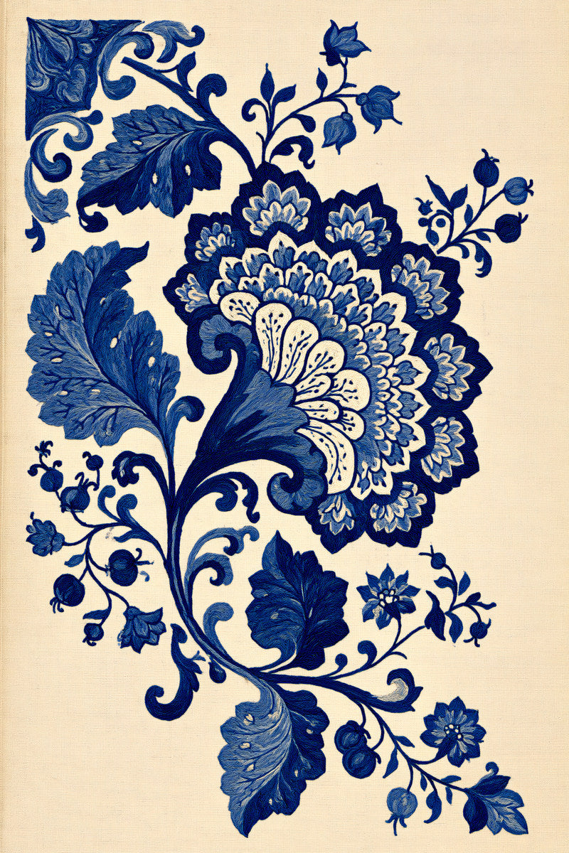 Jacobean Home Textile Collection Plate from Jacobean & Crewel Embroidery Book 3, a digital embroidery design reference for machine embroidery designs, embroidery patterns and embroidery design reference.