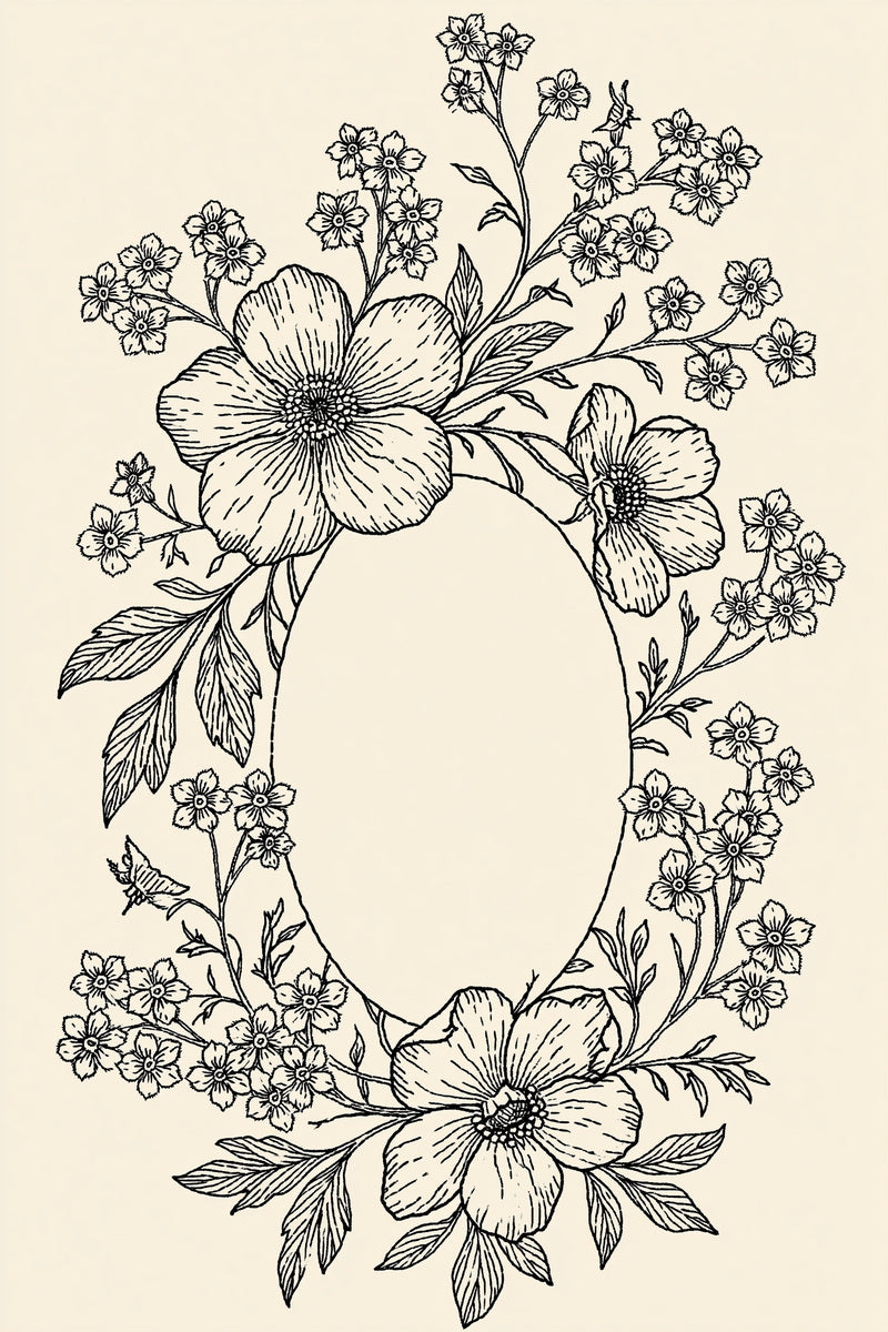 Jewelry Pouch Monogram Frame from Napkins, Table Runners & Kitchen Linens Book 2, a digital embroidery design reference for machine embroidery designs, embroidery patterns and border and edge embroidery.