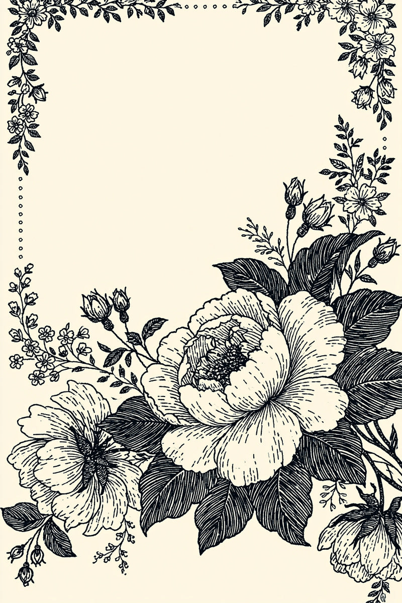 Jumbo Border Frame Library Plate from Jumbo - Large Scale Designs Book 1, a digital embroidery design reference for machine embroidery designs, embroidery patterns and border and edge embroidery.