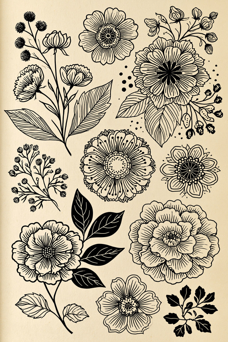 Jumbo Embroidery Pattern Book Plate 03 from Jumbo - Large Scale Designs Book 1, a digital embroidery design reference for machine embroidery designs, embroidery patterns and embroidery design reference.