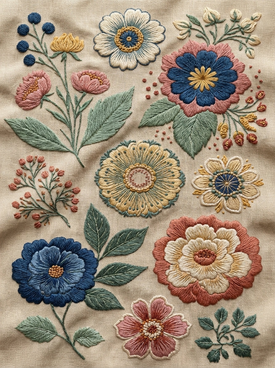 Jumbo Embroidery Pattern Book Plate 2 from Jumbo - Large Scale Designs Book 1, a digital embroidery design reference for machine embroidery designs, embroidery patterns and embroidery design reference.
