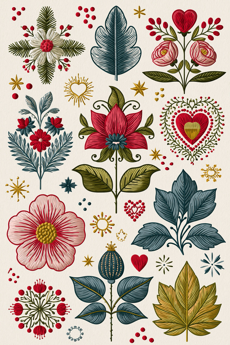 Jumbo Embroidery Pattern Book Plate from Jumbo - Large Scale Designs Book 2, a digital embroidery design reference for machine embroidery designs, embroidery patterns and embroidery design reference.