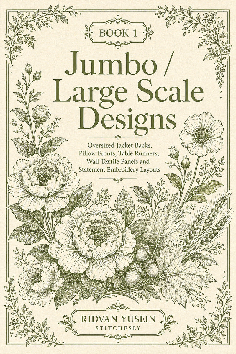 Jumbo Large Scale Designs 1 Book from Jumbo - Large Scale Designs Book 1, a digital embroidery design reference for machine embroidery designs, embroidery patterns and embroidery design reference.