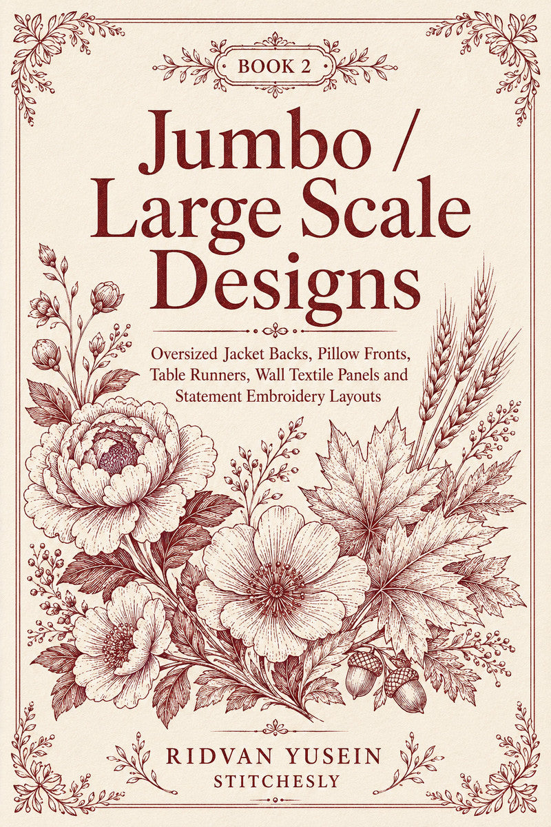 Jumbo Large Scale Designs 2 Book from Jumbo - Large Scale Designs Book 2, a digital embroidery design reference for machine embroidery designs, embroidery patterns and embroidery design reference.