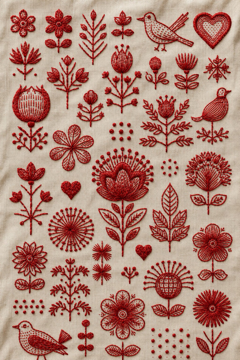 Redwork Embroidery Collection Book 31 Product Book 1 digital PDF embroidery design book - product image 10