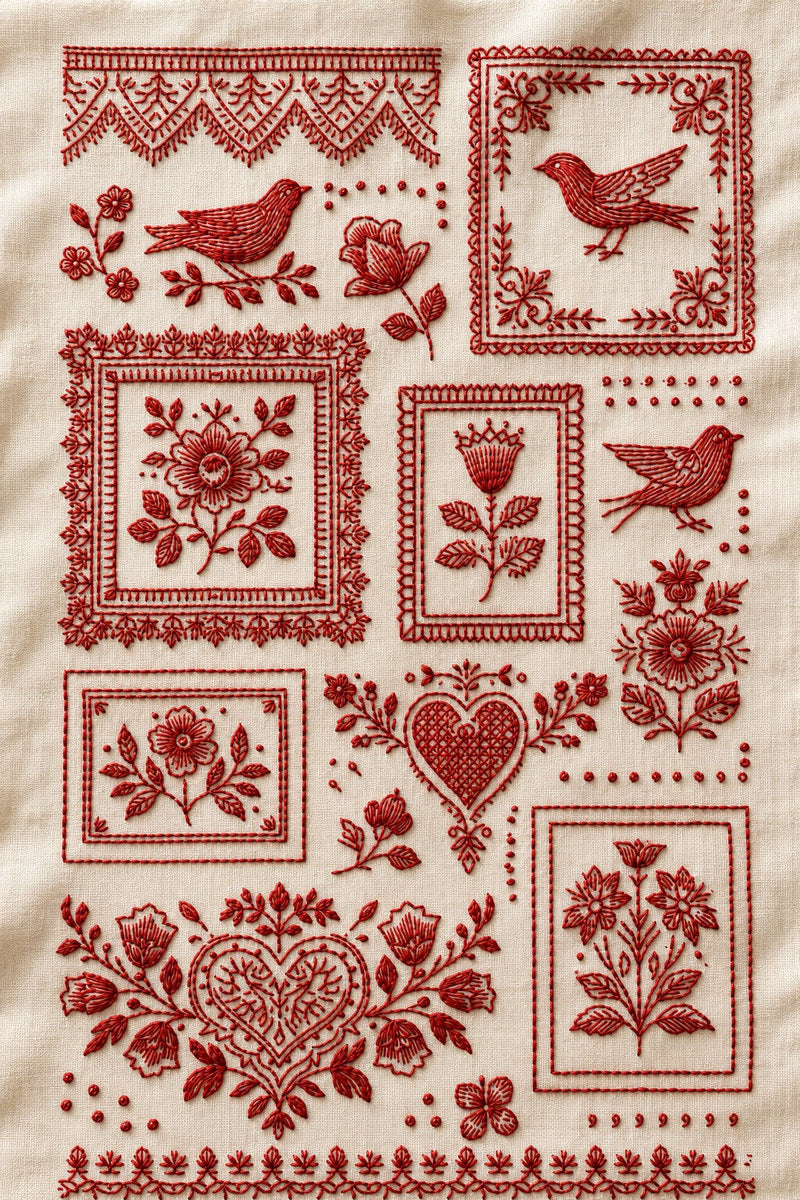 Redwork Embroidery Collection Book 31 Product Book 1 digital PDF embroidery design book - product image 14