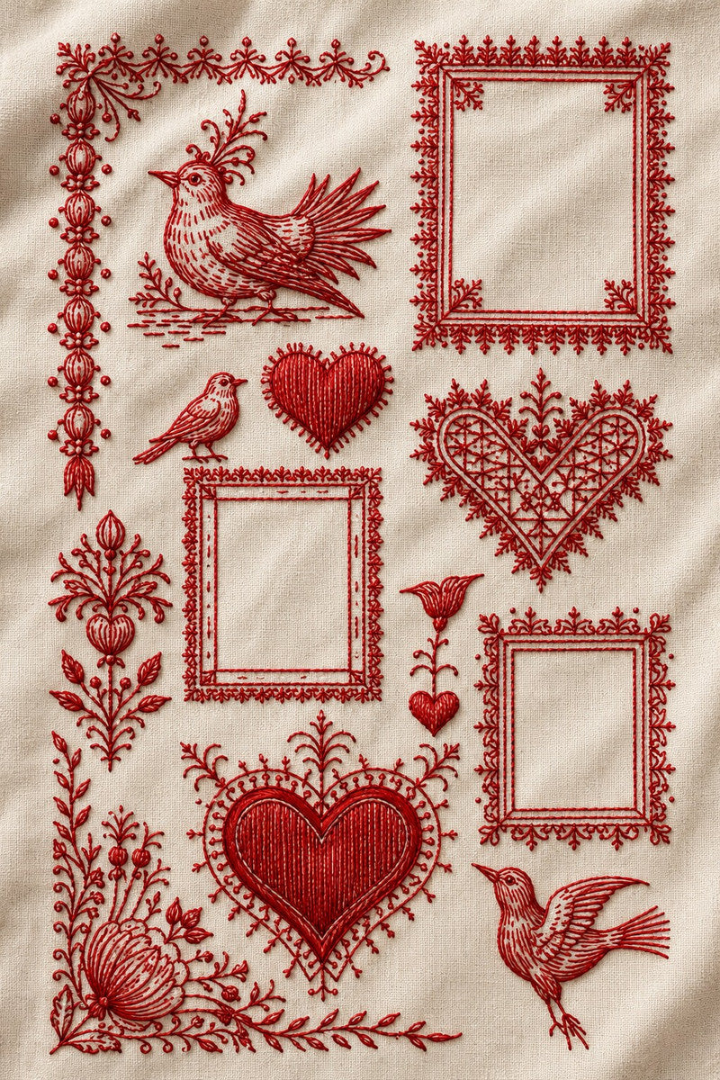 Redwork Embroidery Collection Book 31 Product Book 1 digital PDF embroidery design book - product image 15