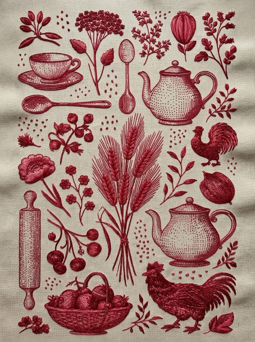 Redwork Embroidery Collection Book 31 Product Book 2 digital PDF embroidery design book - sample plate / motif preview 13
