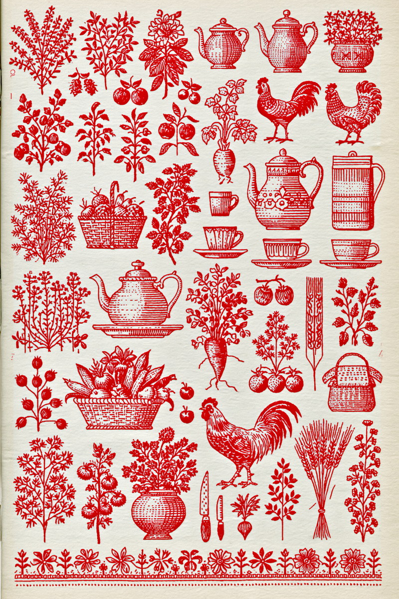 Kitchen Towels And Aprons Placement from Kitchen Towels & Aprons Embroidery Book 4, a digital embroidery design reference for machine embroidery designs, embroidery patterns and lace and broderie details.