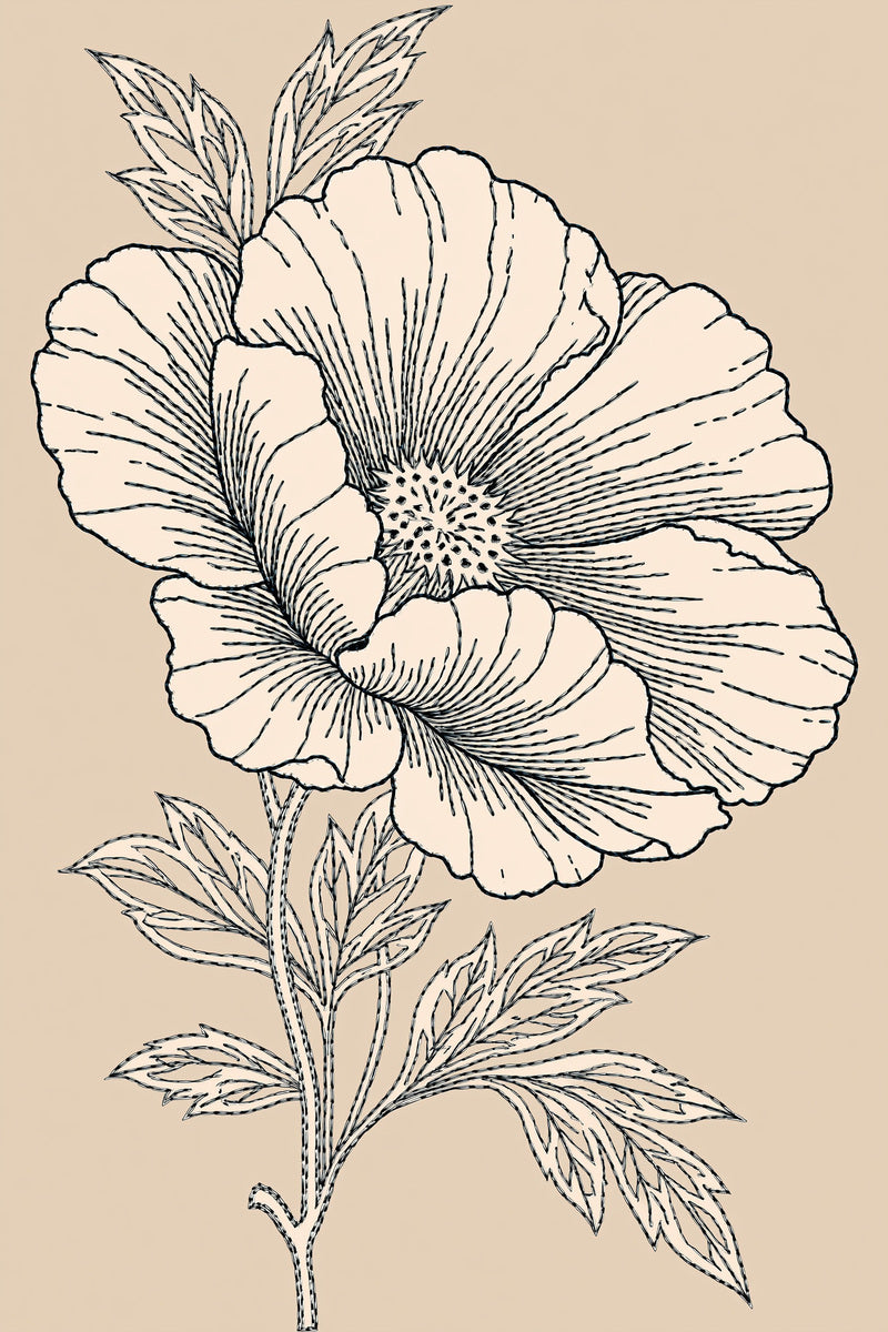 La Broderie Blanche Flower Motif from French Embroidery & La Broderie Blanche Book 4, a digital embroidery design reference for machine embroidery designs, embroidery patterns and lace and broderie details.