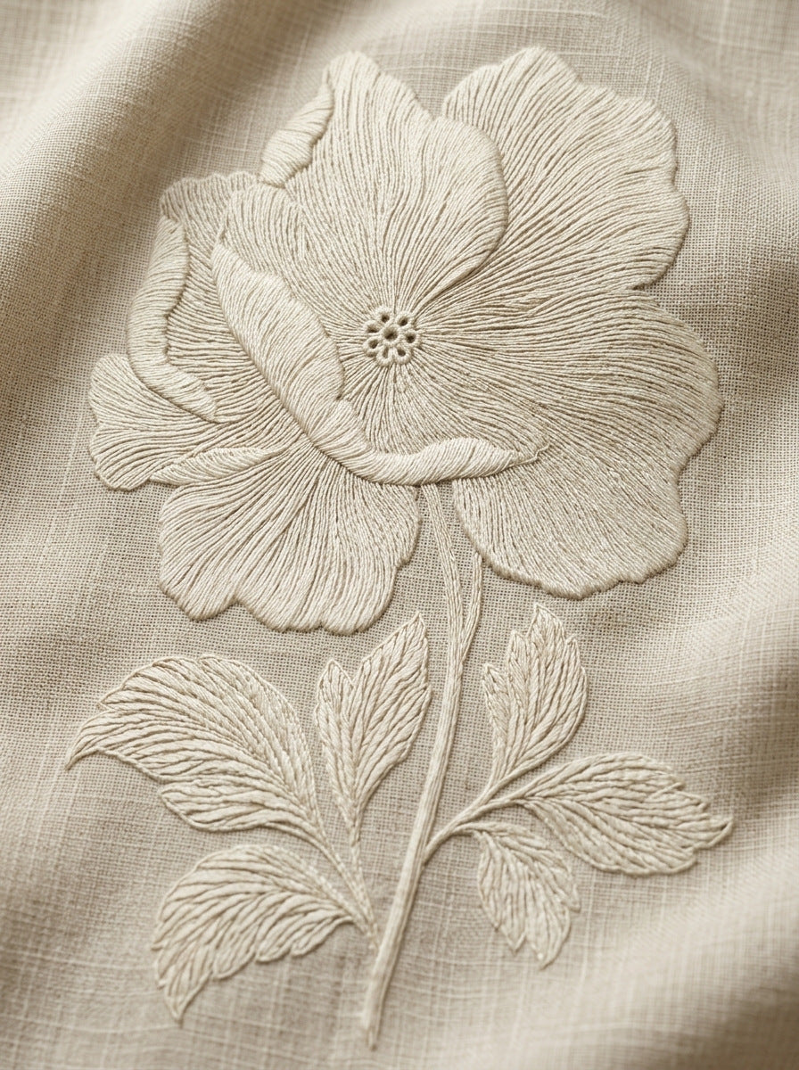 La Broderie Blanche Flower Motif from French Embroidery & La Broderie Blanche Book 6, a digital embroidery design reference for machine embroidery designs, embroidery patterns and lace and broderie details.