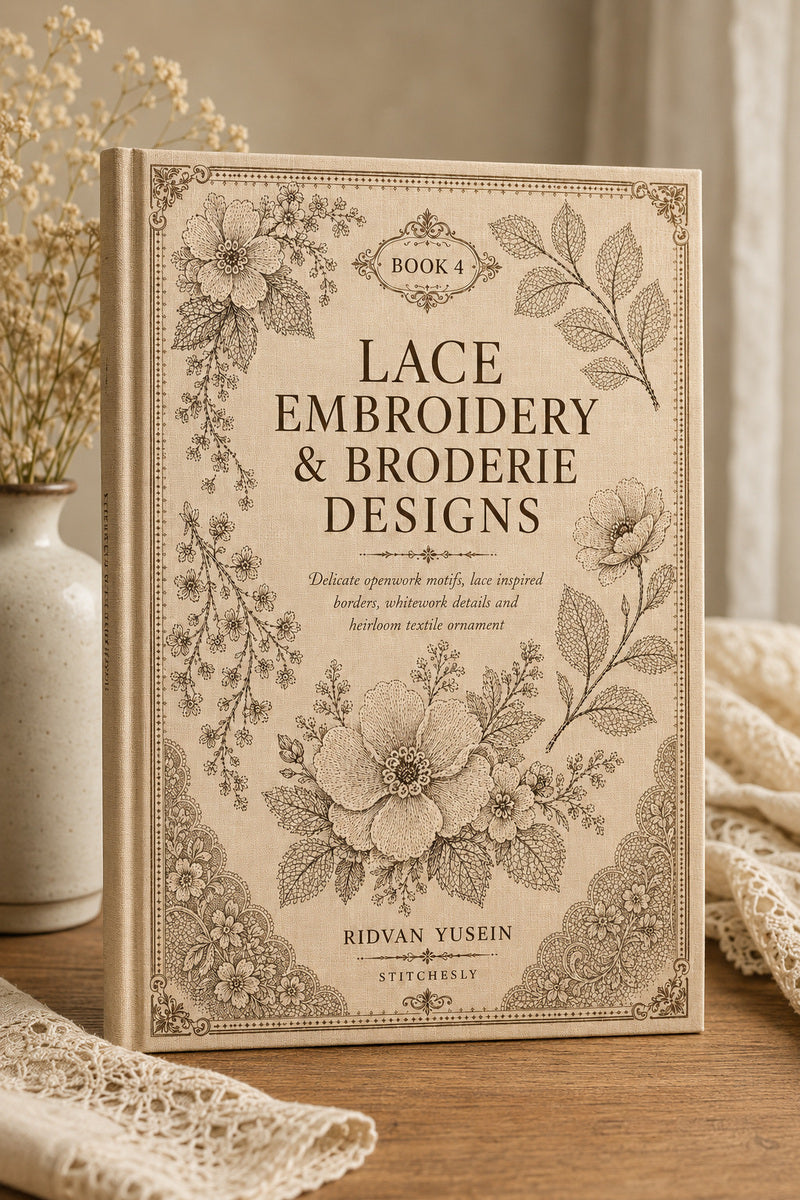 Lace Embroidery And Broderie Designs 4 Book 02 from Lace Embroidery & Broderie Designs Book 4, a digital embroidery design reference for machine embroidery designs, embroidery patterns and lace and broderie details.