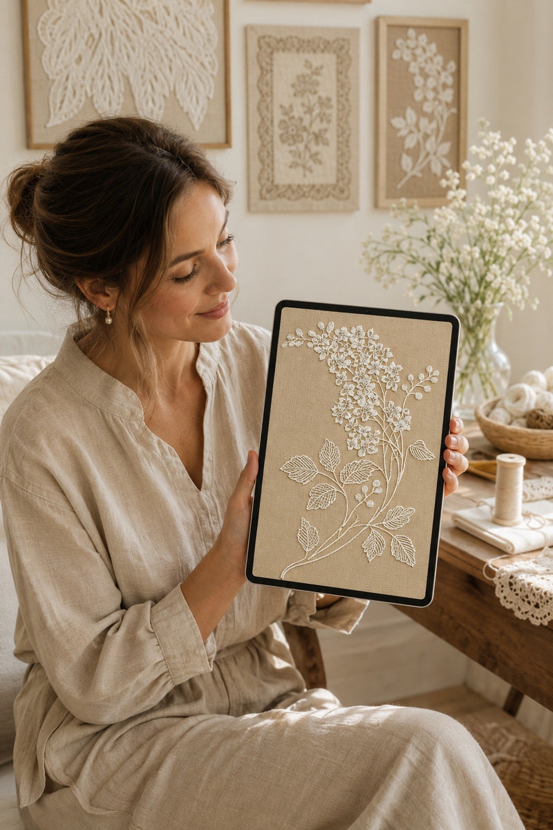 Lace Embroidery And Broderie Designs from Lace Embroidery & Broderie Designs Book 2, a digital embroidery design reference for machine embroidery designs, embroidery patterns and lace and broderie details.