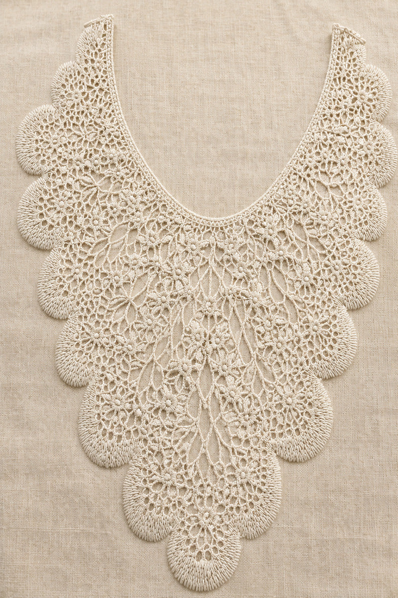 Lace Inspired Collar Motif 02 from Neckline & Collar Embroidery Designs Book 2, a digital embroidery design reference for machine embroidery designs, embroidery patterns and lace and broderie details.