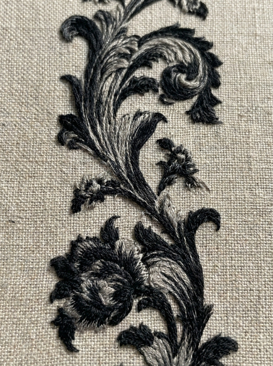 Large Decorative Curtain Panel from Baroque Scrollwork & Luxury Ornament Book 3, a digital embroidery design reference for machine embroidery designs, embroidery patterns and embroidery design reference.