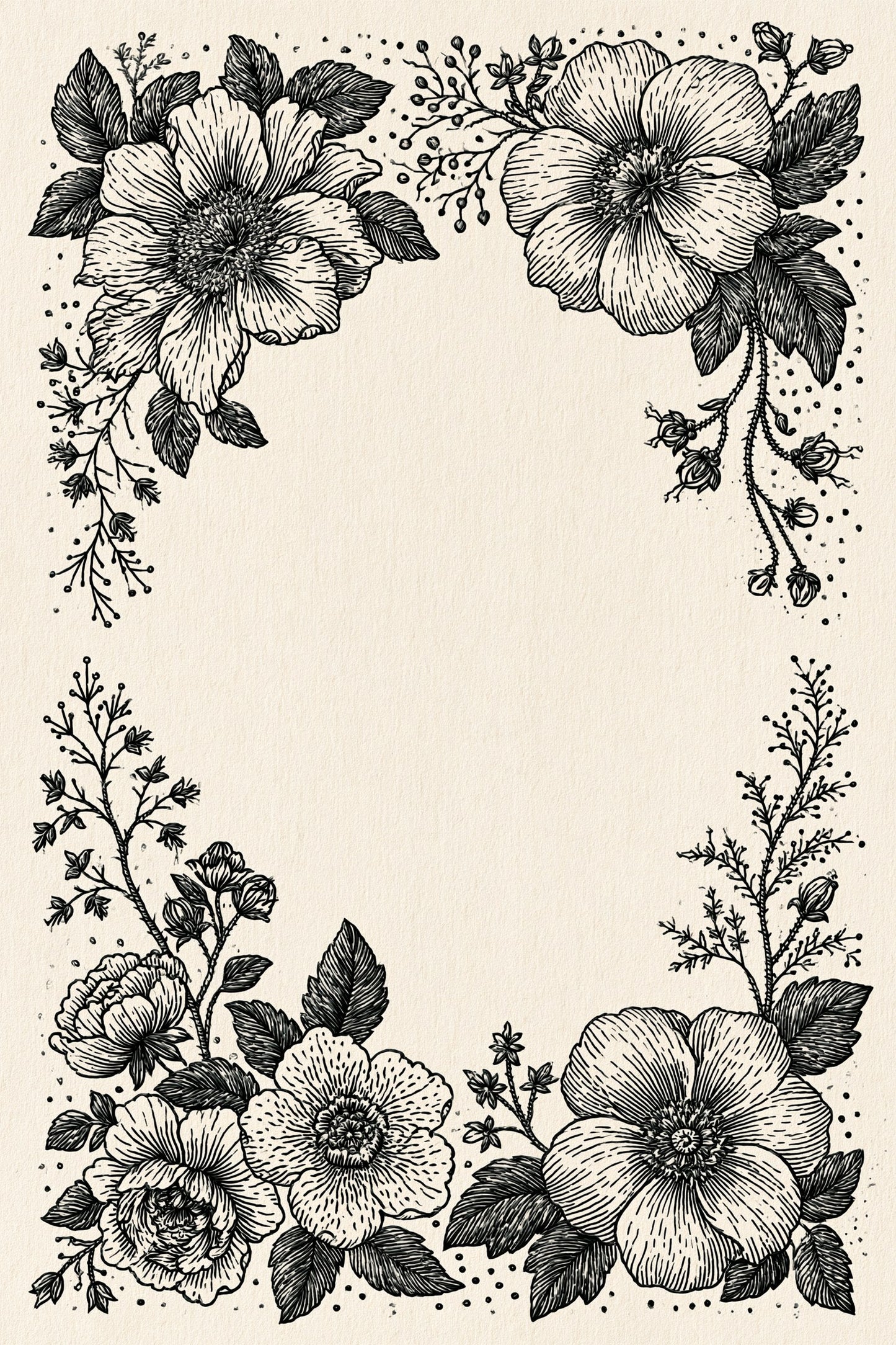 Digital PDF embroidery design bundle cover preview for Ornamental Borders & Baroque Frames Bundle 1, featuring curated embroidery patterns, motif library references and textile… - preview 23