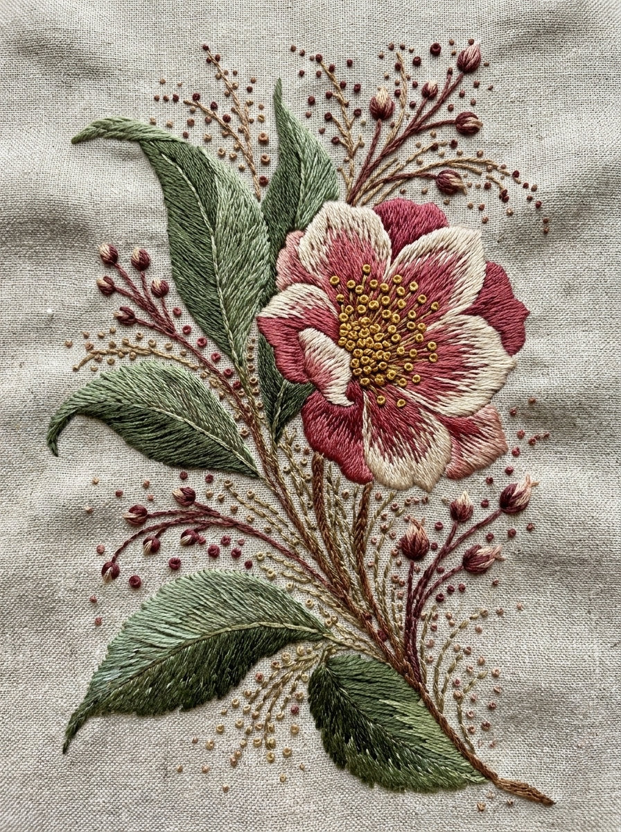 Large Floral Jacket Back Motif from Jacket Backs & Shirt Fronts Embroidery Book 3, a digital embroidery design reference for machine embroidery designs, embroidery patterns and garment placement ideas.