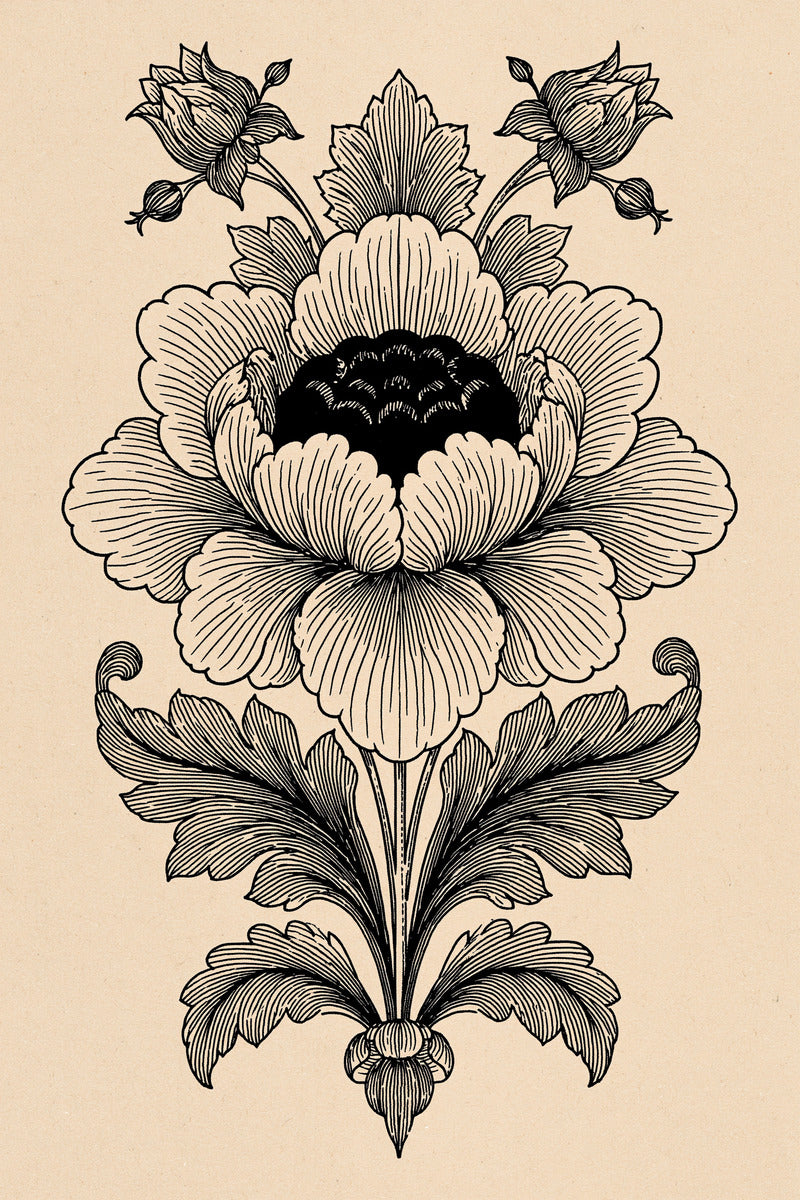 Large Jacket Back Medallion Jumbo from Jumbo - Large Scale Designs Book 2, a digital embroidery design reference for machine embroidery designs, embroidery patterns and garment placement ideas.