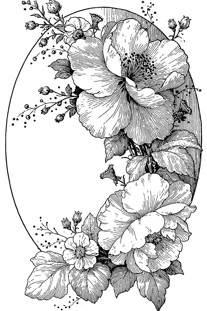 Large Oval Cushion Frame Jumbo from Jumbo - Large Scale Designs Book 1, a digital embroidery design reference for machine embroidery designs, embroidery patterns and frames and monogram spaces.