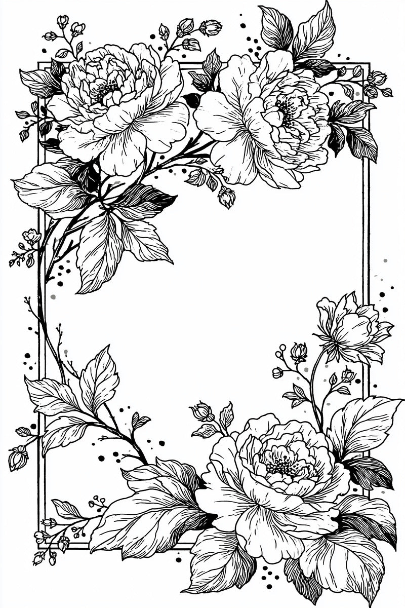 Large Wall Hanging Frame Motif from Jumbo - Large Scale Designs Book 4, a digital embroidery design reference for machine embroidery designs, embroidery patterns and frames and monogram spaces.