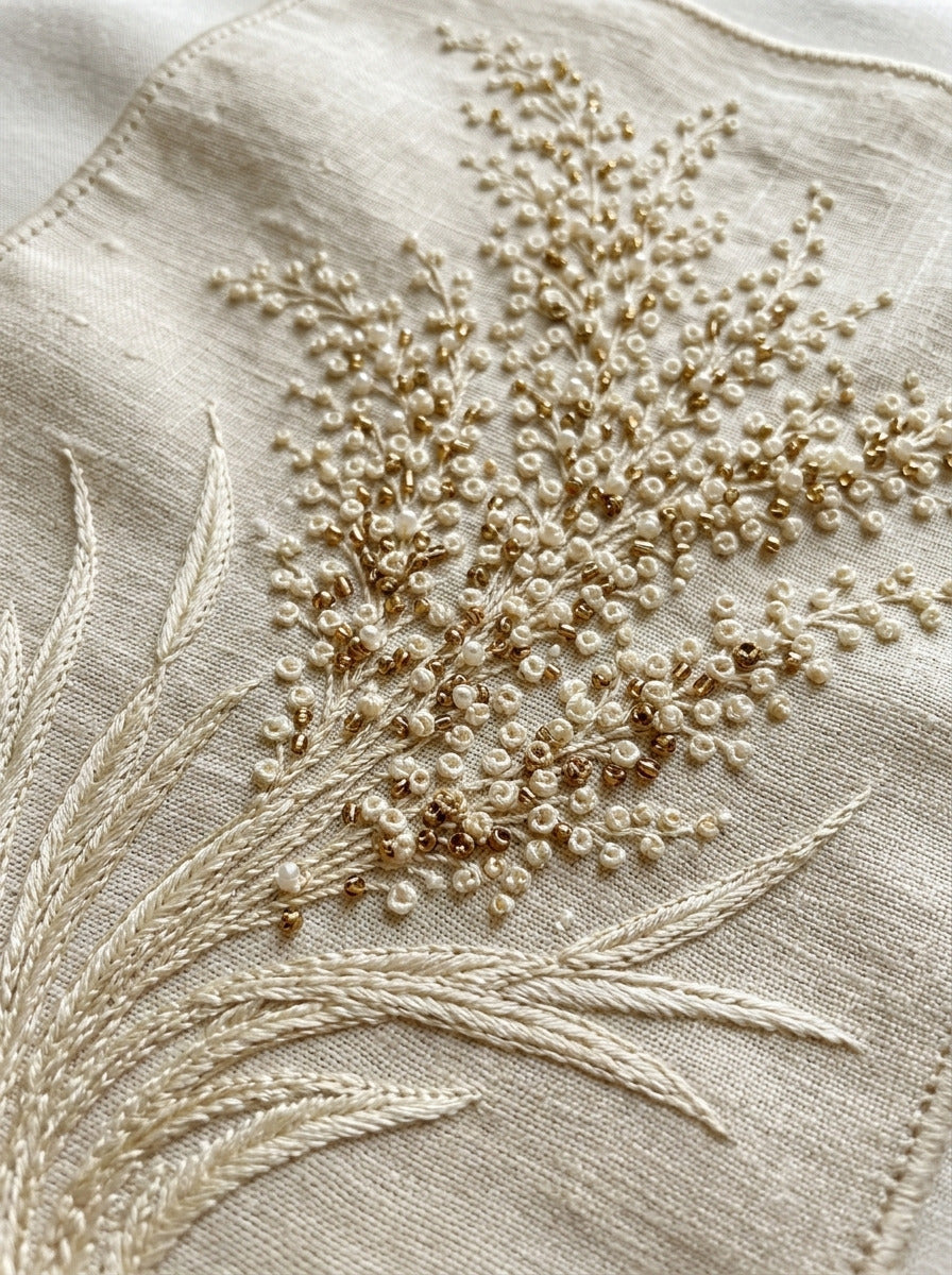 Lavender Sachet French Motif French from French Embroidery & La Broderie Blanche Book 8, a digital embroidery design reference for machine embroidery designs, embroidery patterns and lace and broderie details.