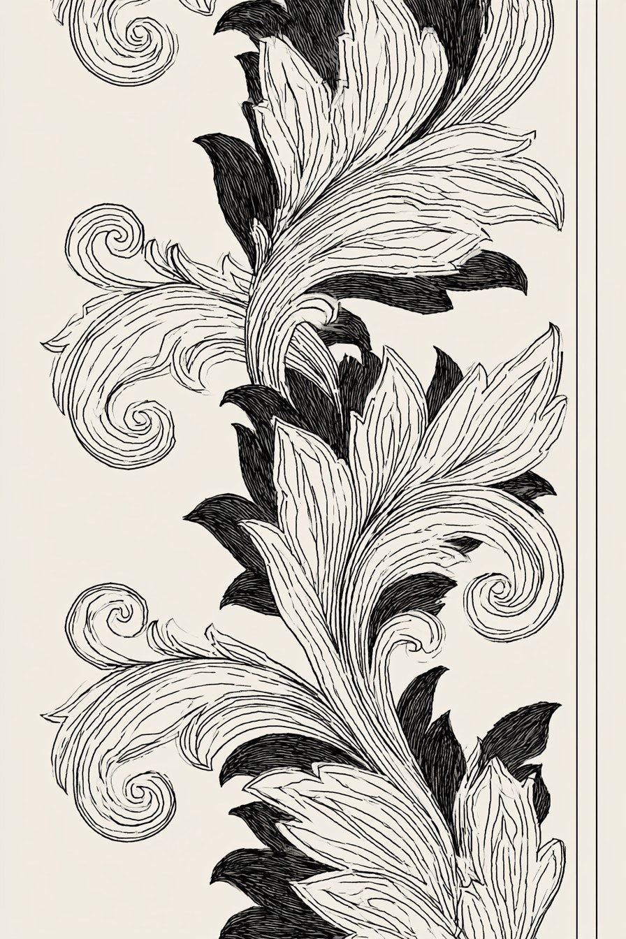 Digital PDF embroidery design bundle cover preview for Ornamental Borders & Baroque Frames Bundle 3, featuring curated embroidery patterns, motif library references and textile… - preview 17