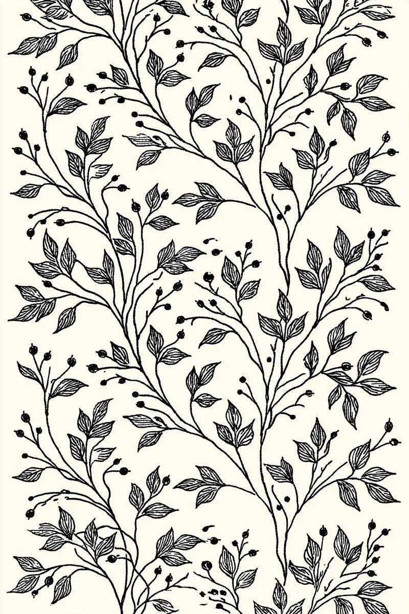 Leaf Cluster Border Unit Botanical from Botanical Sprig Library Book 10, a digital embroidery design reference for machine embroidery designs, embroidery patterns and border and edge embroidery.