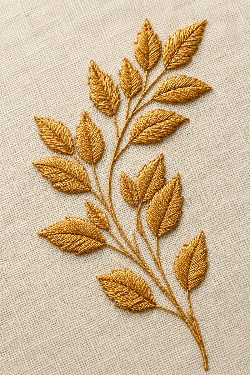 Leaf Motifs And Sprigs 1 from Botanical Embroidery Designs Book 1, a digital embroidery design reference for machine embroidery designs, embroidery patterns and small motif and accent designs.