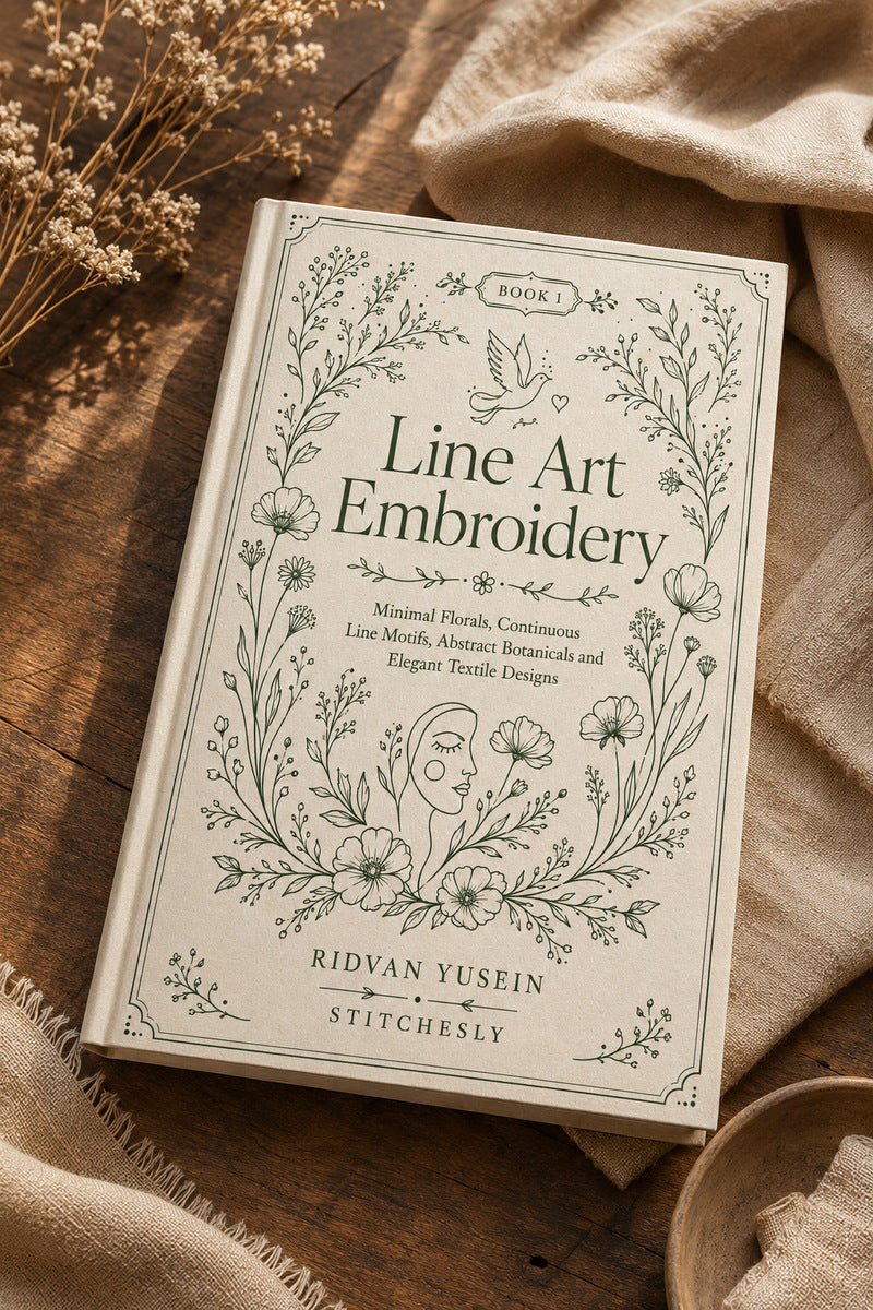 Line Art Embroidery 1 Book 02 from Line Art Embroidery Book 1, a digital embroidery design reference for machine embroidery designs, embroidery patterns and embroidery design reference.