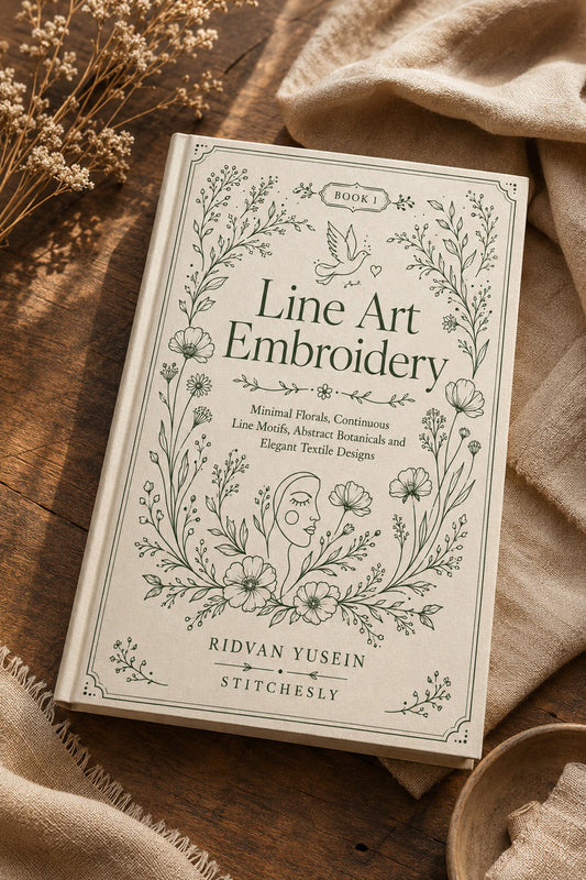 Line Art Embroidery 1 Book 02 from Line Art Embroidery Book 1, a digital embroidery design reference for machine embroidery designs, embroidery patterns and embroidery design reference.