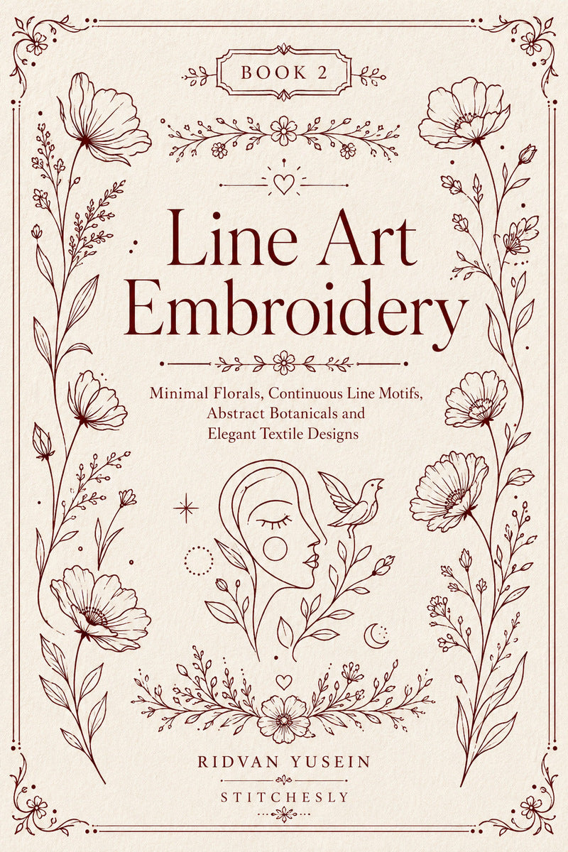 Line Art Embroidery 2 Book 03 from Line Art Embroidery Book 2, a digital embroidery design reference for machine embroidery designs, embroidery patterns and embroidery design reference.