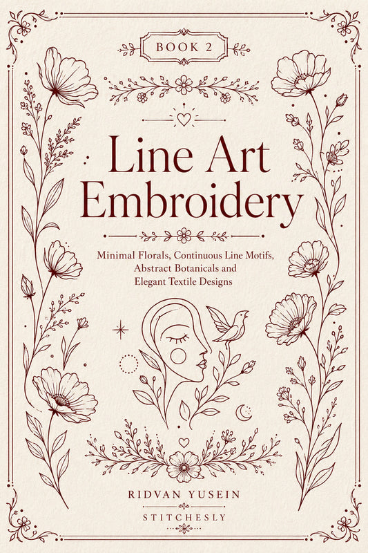 Line Art Embroidery 2 Book 03 from Line Art Embroidery Book 2, a digital embroidery design reference for machine embroidery designs, embroidery patterns and embroidery design reference.