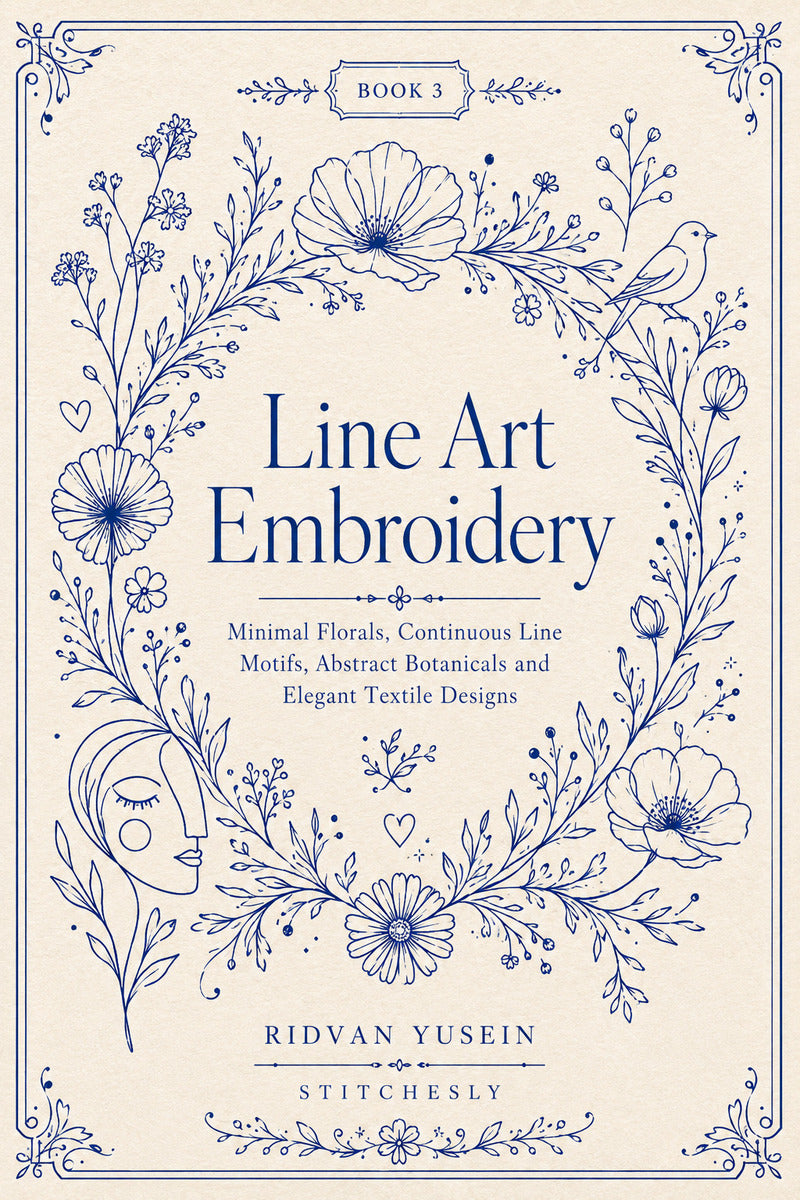 Line Art Embroidery 3 Book 02 from Line Art Embroidery Book 3, a digital embroidery design reference for machine embroidery designs, embroidery patterns and embroidery design reference.