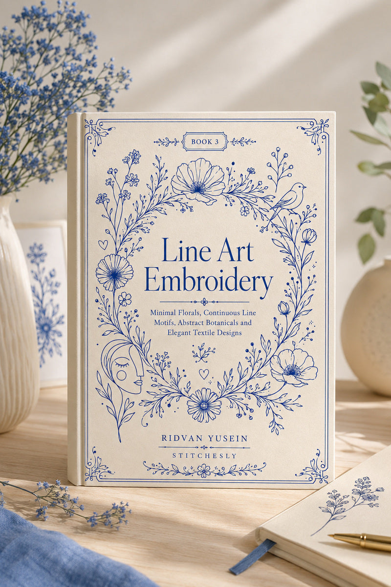 Line Art Embroidery 3 Book from Line Art Embroidery Book 3, a digital embroidery design reference for machine embroidery designs, embroidery patterns and embroidery design reference.