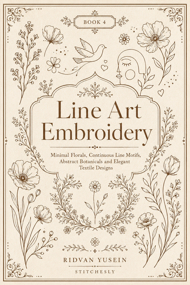 Line Art Embroidery 4 Book 02 from Line Art Embroidery Book 4, a digital embroidery design reference for machine embroidery designs, embroidery patterns and embroidery design reference.