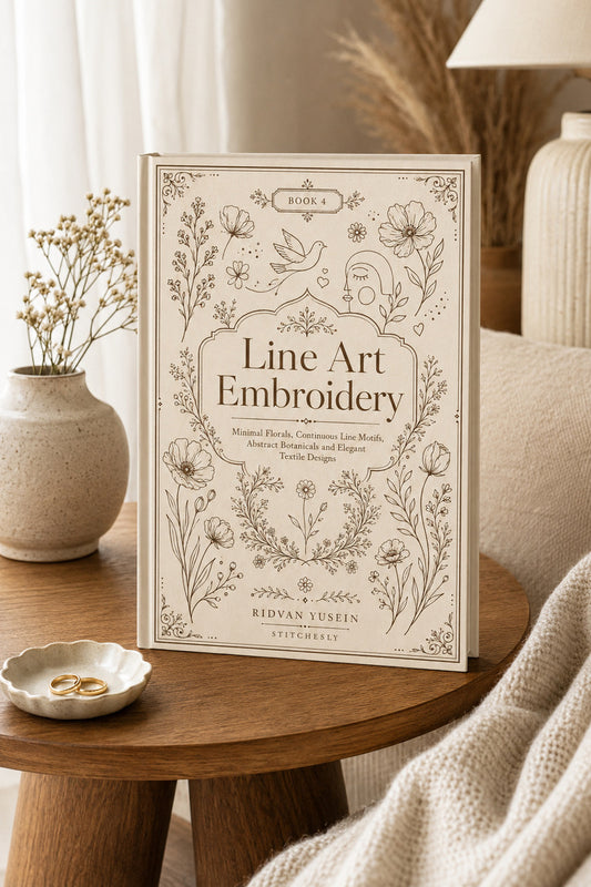 Line Art Embroidery 4 Book from Line Art Embroidery Book 4, a digital embroidery design reference for machine embroidery designs, embroidery patterns and embroidery design reference.