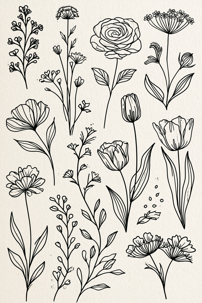 Line Art Embroidery Pattern Book 03 from Line Art Embroidery Book 3, a digital embroidery design reference for machine embroidery designs, embroidery patterns and embroidery design reference.