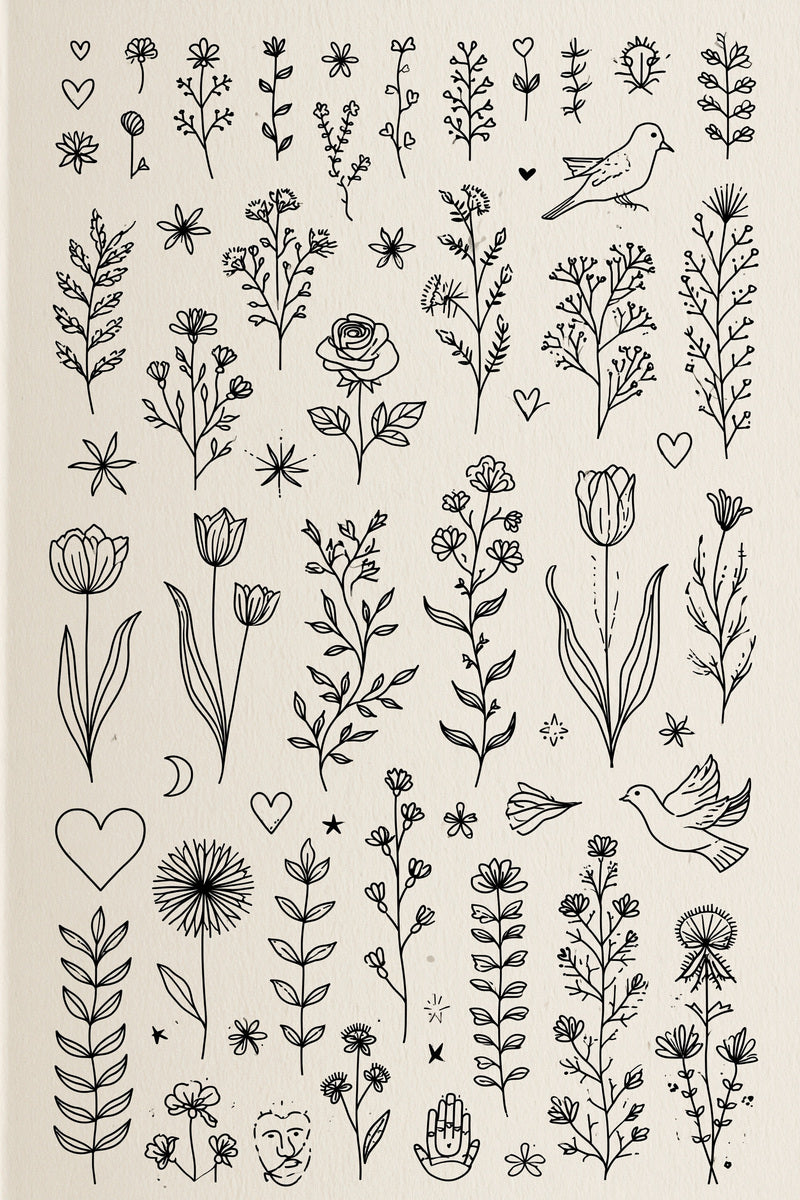 Line Art Embroidery Pattern from Line Art Embroidery Book 1, a digital embroidery design reference for machine embroidery designs, embroidery patterns and embroidery design reference.