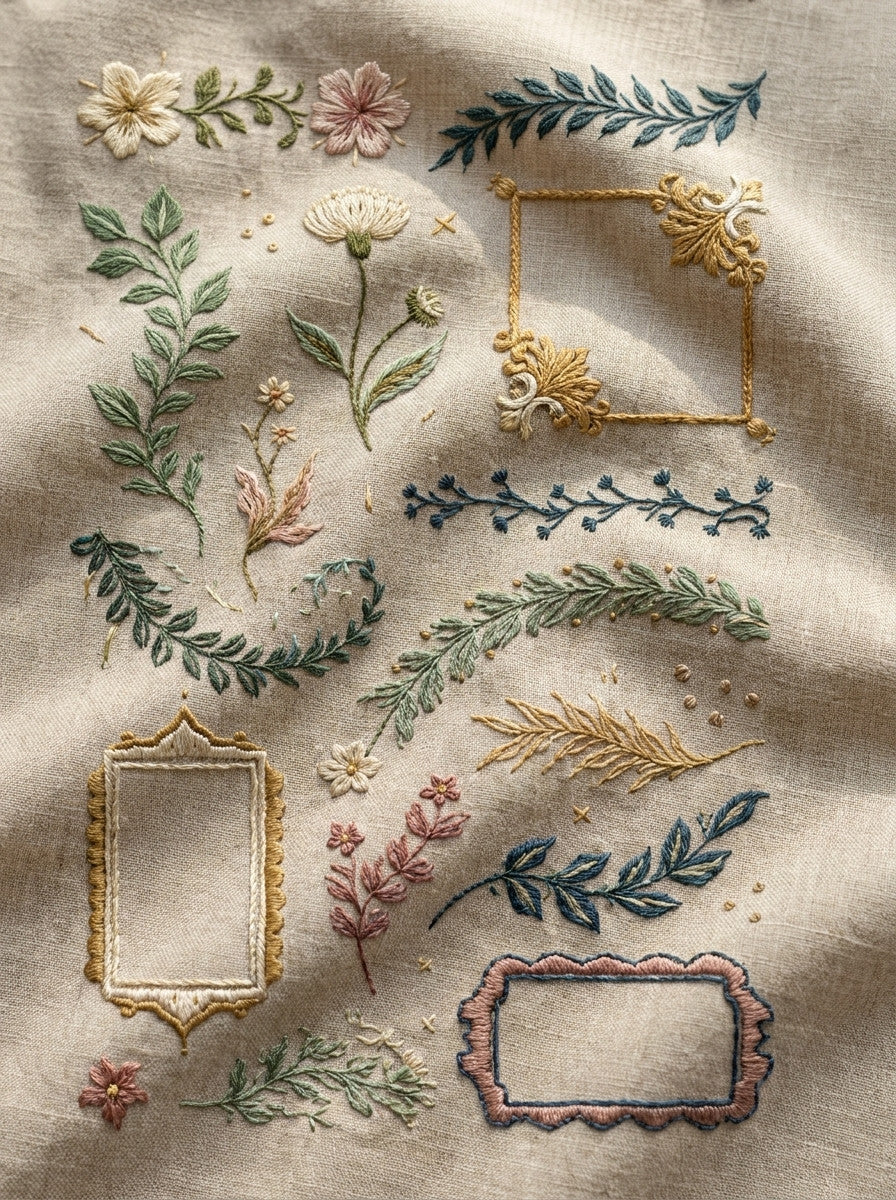 Line Art Embroidery Pattern Book 2 from Line Art Embroidery Book 1, a digital embroidery design reference for machine embroidery designs, embroidery patterns and embroidery design reference.