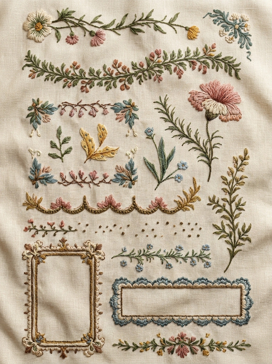 Line Art Embroidery Pattern Book 2 from Line Art Embroidery Book 3, a digital embroidery design reference for machine embroidery designs, embroidery patterns and embroidery design reference.