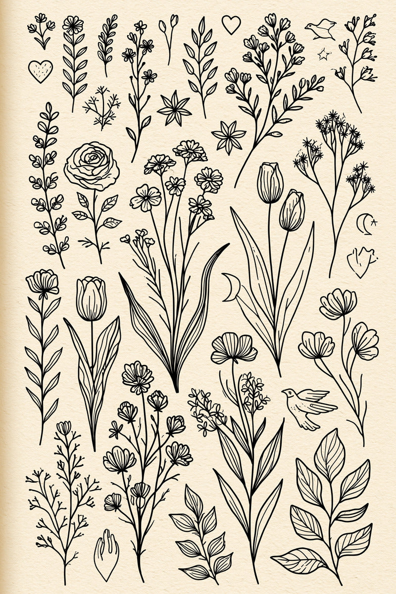 Line Art Embroidery Pattern from Line Art Embroidery Book 4, a digital embroidery design reference for machine embroidery designs, embroidery patterns and embroidery design reference.