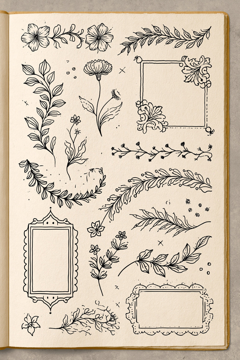Line Art Embroidery Pattern Book from Line Art Embroidery Book 1, a digital embroidery design reference for machine embroidery designs, embroidery patterns and embroidery design reference.